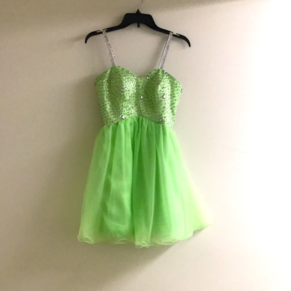Bright Green mini dress